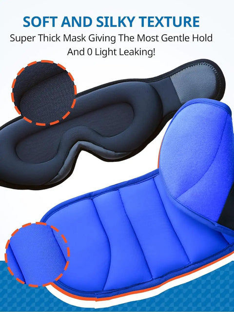 Close-up of Travel Pillow for Airplanes and Cars with Built In Eye Mask, 360 Degree Neck Support Headrest in soft fabric