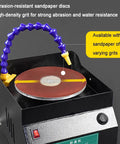 Heavy Duty Wet Dry Bench Sander 350W With 7 Speed Settings And Belt Sharpener For Wood Stone Plastic Acrylic Polishing No Dust Tool Kit showing 150mm sandpaper disc setup.
