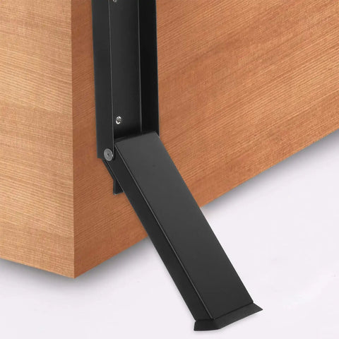Heavy Duty Stainless Steel Kickdown Door Stop For Floor And Top Use on wooden door, versatile multi-functional design
