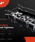Beefed Up Valve Cover Kit With Bolts And Oil Filler Cap For 2.5L QR25DE Nissan Altima 2013-2018 shown with gasket for leak tightness