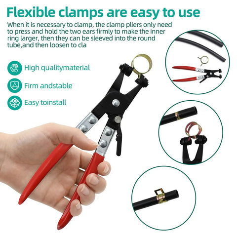Top Notch 137 Piece Spring Hose Clamps Assortment Kit With Heavy Duty Pliers Covers 7 To 22mm Sizes Perfect For Securing Fuel Lines Vacuum Pipes And Low Pressure Air Systems Like A Pro Without Wasting Cash. spring hose clamp pliers with metal clamp on black tubing