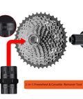 2 In 1 Speed Cassette Lockring Tool For Bike Cassette And Freewheel Removal with Beefy Steel Construction