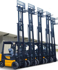 Electric Forklift 3 Ton With Hydraulic Lift System For Warehouse Use Heavy Duty Pallet Transport Workhorse For Factory Storage Loading Dock And Logistics Operations, side view
