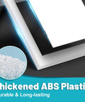 Quick Peel Stick Access Panel Four By Seven Inches Slick Heavy Duty Abs Drywall Cover showing thick ABS plastic for durability.