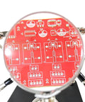 Soldering Helping Hands With 3X Magnifier And 360 Degree Rotating Alligator Clips Adjustable Third Hand Tool With Storage Tray
