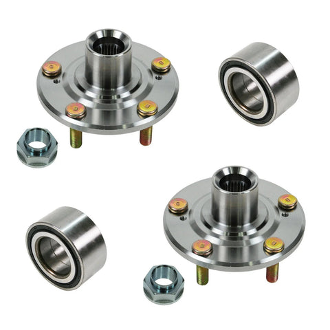 Front Wheel Bearing And Hub Kit 2 Piece Direct Fit OE Replacement For Acura CL RSX TL Honda Accord CR V Element Includes Two Bearings And Two Hubs Drop In Ready