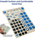 Membrane Keypad Replacement For Fanuc Teach Pendant GNE2 A05B 2518 C202 ESW With Precise Tactile Buttons, Smooth Rounded Edges For Safe Handling, Easy Peel And Stick Install, Durable Interface Upgrade For Reliable Control, angled view