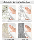 Rock Solid Soundproof Peel And Stick Wall Panels With Linen Textured XPE Foam shown on various wall surfaces including moldy and concrete.