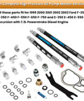 Beefed Up 38 Piece High Pressure Oil Pump HPOP Master Service Kit with hoses and lines for Ford 7.3L Powerstroke Diesel Engines 1999-2003