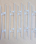 Heavy Duty Shutter Repair Slider Connector Polysatin Vinyl Blinds Smooth Gliding Vane Clip Hardware Replacement Kit, set of six clips.