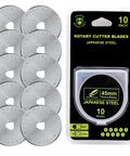 45mm Rotary Cutter Blades 10 Pack Compatible With Olfa And Fiskars Replacement Blades for arts and crafts