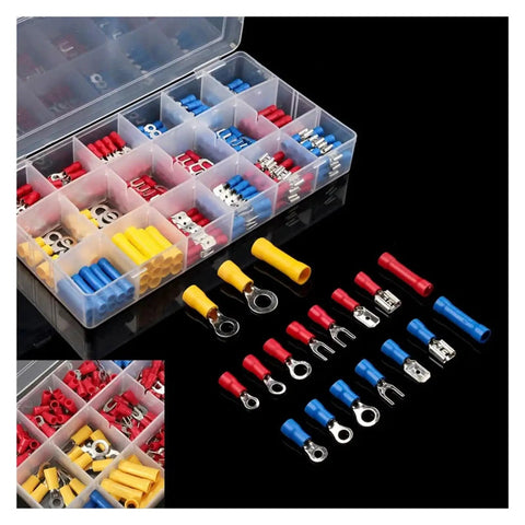 Check Out This Awesome 300 Piece Kit Of Assorted Full Insulated Wire Crimp Terminals And Spade Connectors With Butt Terminals For Solid Electrical Wiring Projects That Are Totally Rad And Easy To Use. Assorted insulated crimp terminals in organizer box, red blue yellow, for electrical wiring