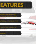Left Driver Side Rear Bumper Tail Light Fog Lamp For Audi Q5 2009 2016 Replacement 8R0945095B with features displayed.
