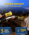 Electric Cordless Grease Gun With 10000 PSI High Pressure 39 Inch Hose Variable Speed Trigger Works With DeWalt 20V Batteries Compatible With Bulk And Cartridge Grease Includes Four Couplers Tool Only in use on machinery