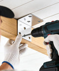Heavy Duty 2X2 L Brackets With 30 Piece Kit Of Cold Rolled Steel Corner Supports and Matching Screw Sets For Furniture Assembly.
