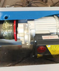 Heavy Duty Electric Lift Platform Table For Warehouse Use motor with steel cable and control unit for smooth operation.