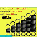 Heavy Duty Open Hook S Tension Spring Pullback Coil Wire For Industrial Gear And Machine Repair Uses Rust Resistant High Grade Steel Strong Extension Springs 1mm X 260mm One Piece Deal displayed alongside various spring sizes and specifications.