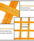 Heavy Duty Lifting Straps For Cargo Handling And Hauling Tough As Nails Tear Resistant Polyester Net Sling detail view