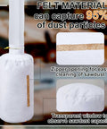 Dust Collection Kit With Heavy PVC 4 Inch Hose 10 Ft Long, 4 Hose Clamps And Dust Bag, 1 Micrometer Filter close-up