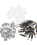 24 Piece Furniture Connector Set with 35mm cam locks, bolts, and nuts for cabinet assembly