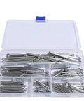 304 Stainless Steel Cotter Pin Assortment Kit 90 Piece Set With Hairpin R Clips For Trailer Hitch Lawn Mower And Automotive Use Heavy Duty