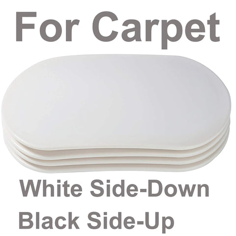 8-Piece Furniture Moving Kit For All Floor Types 2-In-1 Reusable Sliders with white carpet sliders stack