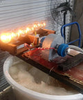 Powerful Portable Micro Hydro Generator 2KW 220V for Home Backup showcasing operational setup with bright lights