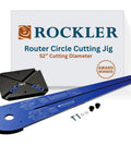 No Fuss Ellipse Router Circle Cutting Jig For Woodworking, Easy To Use Circle And Ellipse Routing Jig With Guide Arm