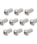 M8 X 16Mm Torx Security Pan Head Machine Screws In 304 Stainless Steel 10 Piece Set close-up view of heavy duty fasteners