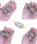 Dope Sprocket Linkage Bike Chain Fidget Spinner With Two Gears, Stainless Steel Premium Mechanic Toy For Fingers, Durable Metal Spin Toy Gray Edition With Satisfying Mechanical Chain Sound And Stress Relief, handheld
