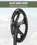48T Steel Chainring Crankset With 170mm Arms And Aluminum Single Cover Fits Single Speed And 6 7 8 9 Speed Bikes MTB And Road Bikes