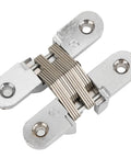 Close-up of Concealed Cabinet Door Hinge Set, Heavy Duty Zinc Alloy, Silver Finish with visible roller track mechanism.