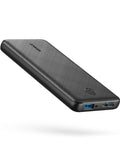 Top Shelf 10000mAh Portable Charger With Hella Fast Usb C Power Delivery And Ultra Slim Profile showing sleek black design and USB ports.