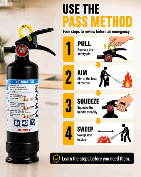 Road Ready 2.5 Lb Dry Chemical Car Fire Extinguisher With 1A 10B C Rating And Smooth Operator Handle For Fast Lane Emergencies That Really Got Your Back On Long Drives Without Any Major Hiccup Or Stress