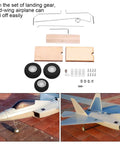 Metal Fixed Wing RC Aircraft Landing Gear Wheel Universal Set For DIY Builds Easy Install Lightweight And Durable Universal Gear Kit