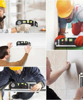 Must Have Multipurpose Laser Level Tool Kit With Cross Line Beam Self Leveling Line Leveler And Metric Rulers For Indoor Projects