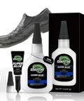 Fast Bonding Shoe Glue Kit 1oz and 1g, Clear Flexible Adhesive for Soles Boots Sneakers Leather and Rubber