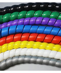 Colorful spiral cable sleeve wraps including Spiral Cable Sleeve Wrap 2 Meter Dope Flame Retardant Wire Protector Tube White option.