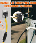 Game Changer 10 To 30P Dryer Adapter Converts Standard 30 Amp Outlet To 5 15 Or 20 R Straight Blade For Level 2 EV Charger Smooth Plug And Play Setup with NEMA 10-30P connection.