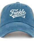 Cool Uncle Club EST 2026 Like A Dad But Cooler Mesh Snapback Hat For Women Adjustable Trucker Cap Lake Blue Front View