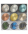 Rose Brown 24.2mm Stainless Steel Watch Dial For NH05 NH06 Movements BGW9 Lume Style Fits 31mm Case Round Face Replacement Part