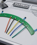 Heavy Duty Hall Sensor Circuit Board 4 Point 33 Inch Pcb For Ev Motor, green board with wires, used in electric vehicle upgrades.