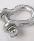 Four Pack Galvanized Bow Shackles Three Quarter Inch D Ring Shackle With Seven Eighths Inch Screw Pin Heavy Duty Recovery Gear