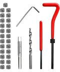 30 Piece M6 X 1.0mm Thread Repair Insert Kit Stainless Steel With Drill Bit And Install Tool For Portable Car Repair And Fast Hole Fix In Damaged Threads