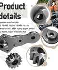 Beefed Up Steering Gear Segment And Pinion Gear With Steering Support Bearing Kit for Lawn Mowers Compatible With XT1 LT46 LT50 GT