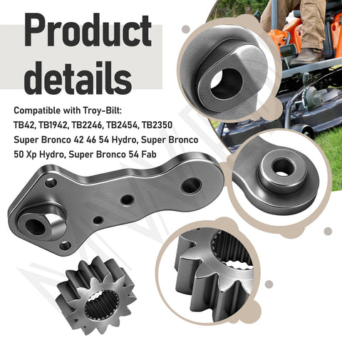 Beefed Up Steering Gear Segment And Pinion Gear With Steering Support Bearing Kit for Lawn Mowers Compatible With XT1 LT46 LT50 GT