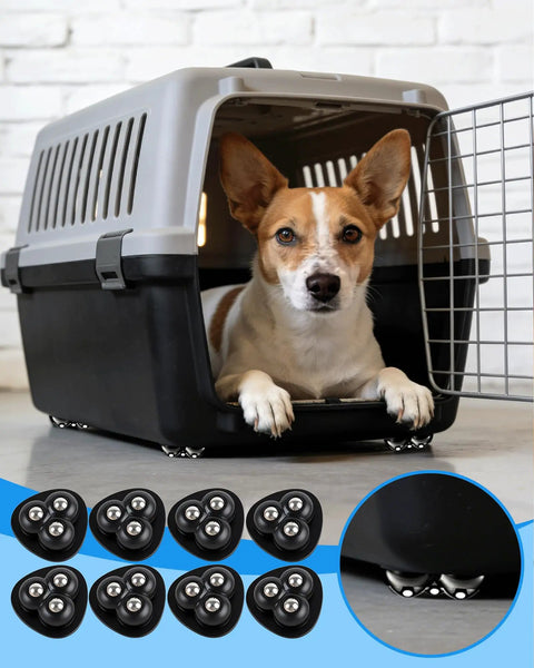 Smooth 360 Degree Swivel Appliance Casters Set For Heavy Kitchen Gear, Mini Ball Bearing Wheels That Glide Across Counters, Sticky Universal Rollers For Air Fryers, Coffee Makers, Stand Mixers And Other Appliances