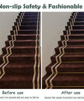 Dazzling Antique Brass Stair Rod Kit With Brackets Screws And End Caps For Runner Carpet Secure Your Steps While Adding Classy Vibes To Any Home With This Durable 34 Inch Holder Set That Boasts A Smooth Finish And Timeless Style, on carpeted stairs