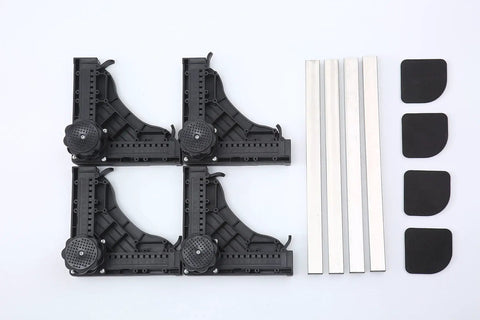 Universal Mobile Base For Dryer, Washing Machine, And Mini Refrigerator, Adjustable, Multi Functional Stand parts layout
