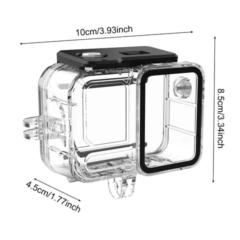 Waterproof Housing Case for Insta360 Ace Pro 2 Camera Deep Sea 45m 148ft Protection Shell Cage dimensions and design